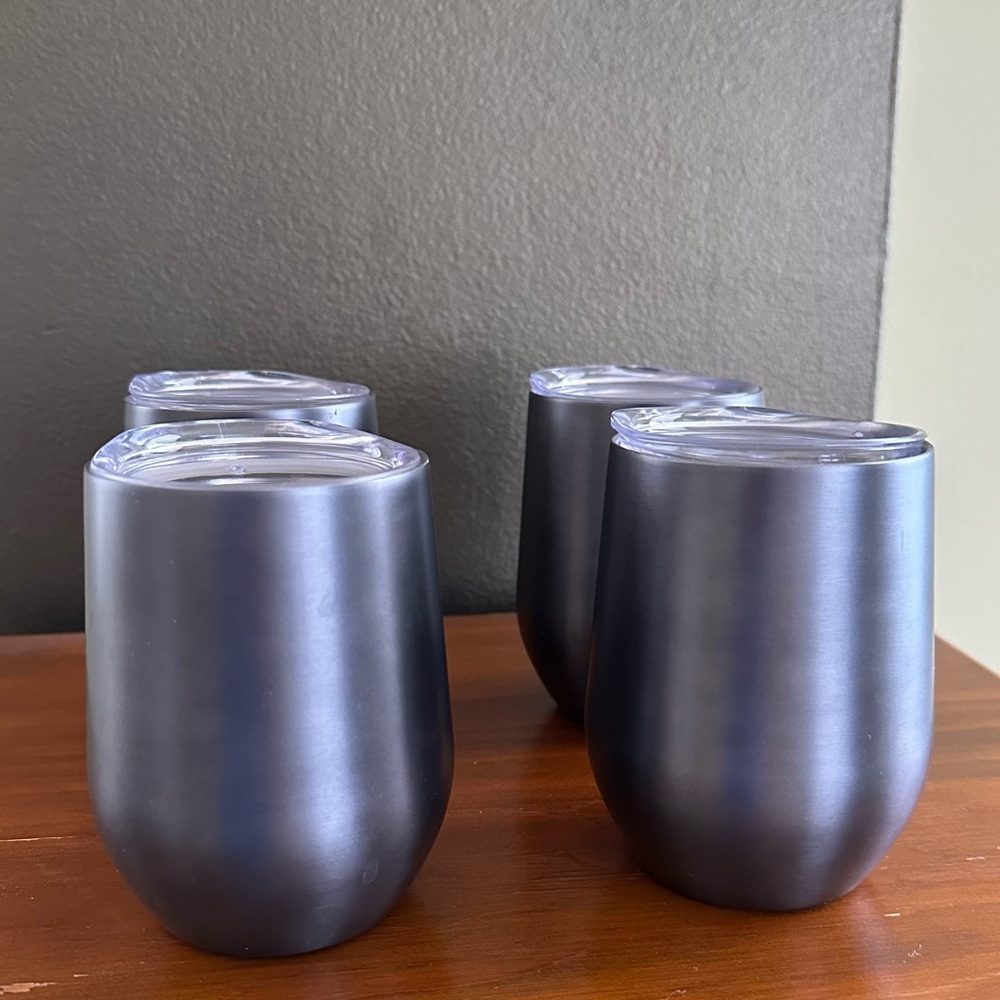 Set of Four Oggi Stainless Steel Tumblers